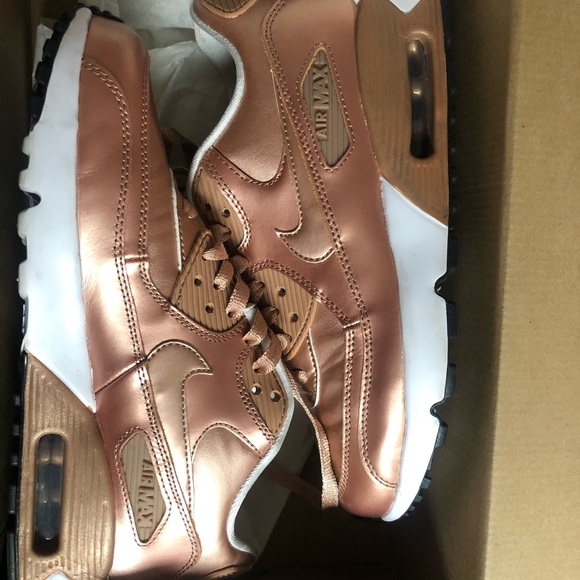 Air Max 90 SE GS Metallic Bronze - Picture 3 of 3